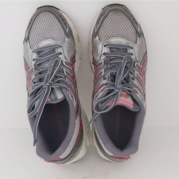 Asics Gray and Pink Athletic Shoes - Picture 5 of 8